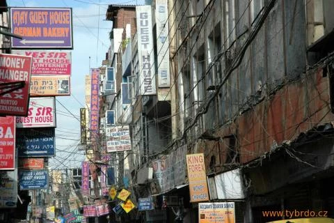 ulice Paharganj v Dillí