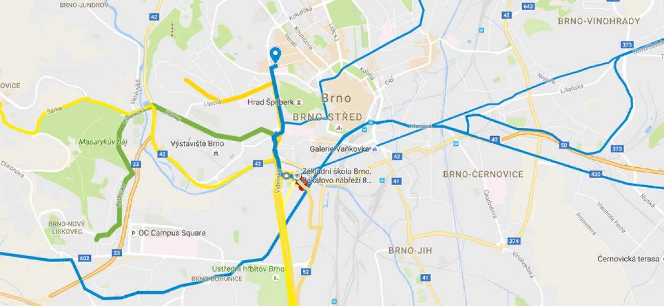 Kudy a jak do školy – společná práce v Mapách Google