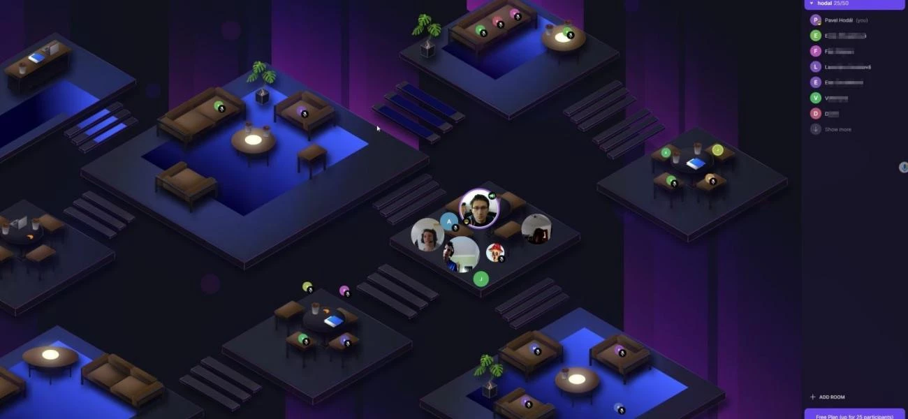 Když nemáte Breakout Rooms, použijte SpatialChat Když nemáte Breakout Rooms, použijte SpatialChat