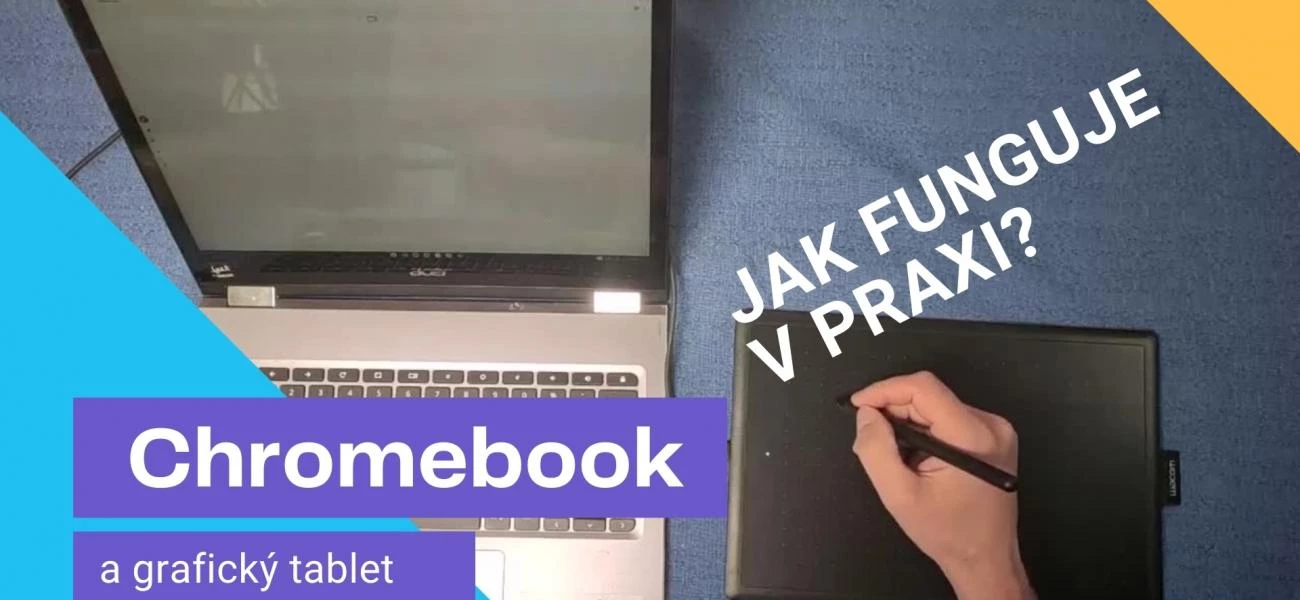 chromebook a grafický tablet