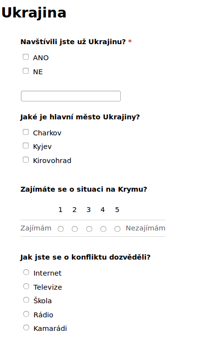 Projektová výuka k aktuálnímu dění - Učíme se o Krymu