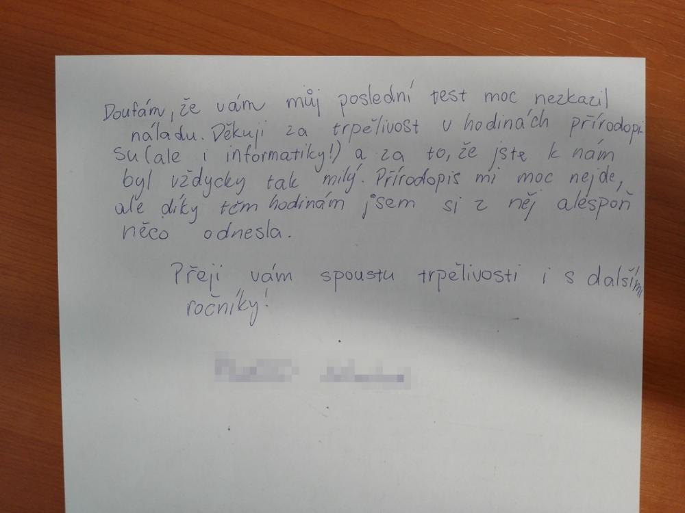 I učitel potřebuje zpětnou vazbu
