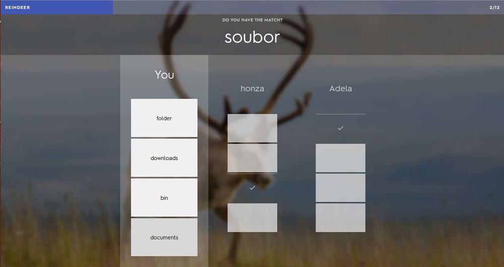 Quizlet - v soutěžním režimu funguje jako Bingo