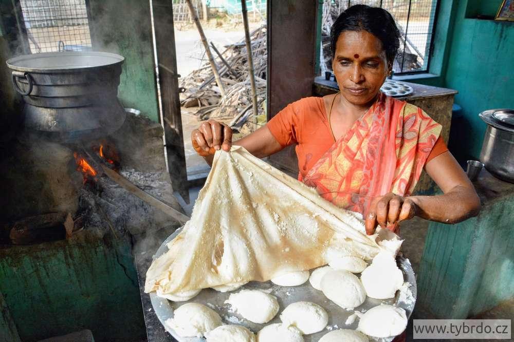 Idli vařené v páře
