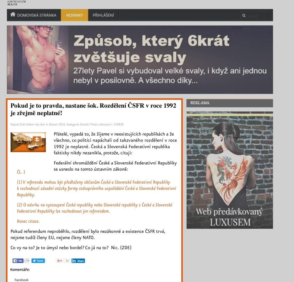 Kovyho mediální ring, obsah mediálního sdělení