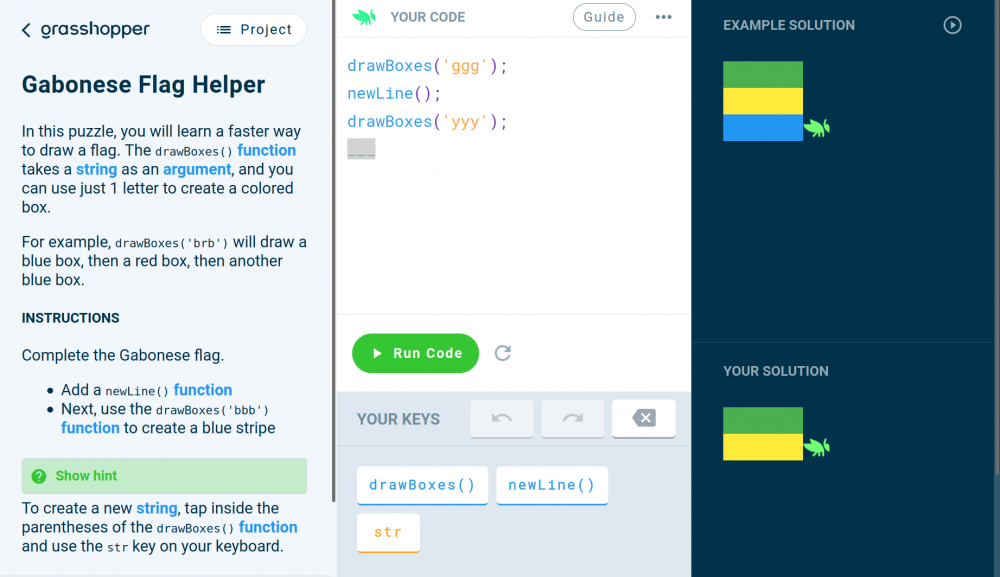 JavaScript s grasshopper.app