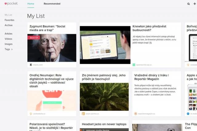 Přestaňte klikat a začněte číst - Feedly a Pocket