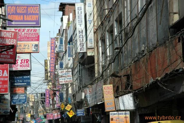 ulice Paharganj v Dillí