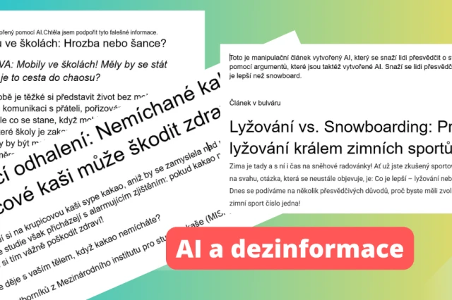 Jak se píše falešná pravda: Reflexe žákovské práce s AI