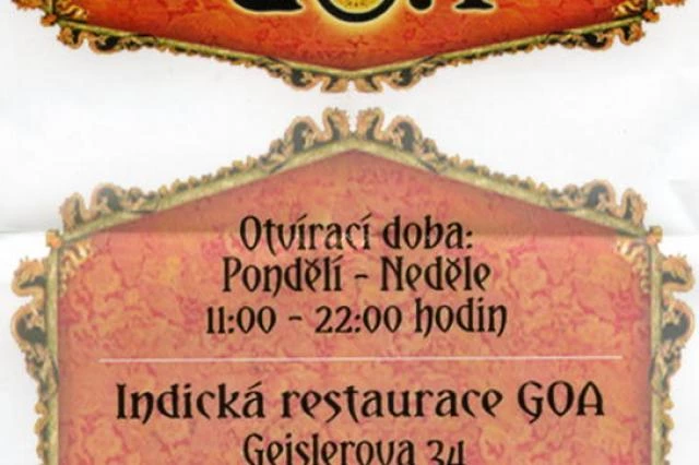 Indická restaurace Goa - Brno